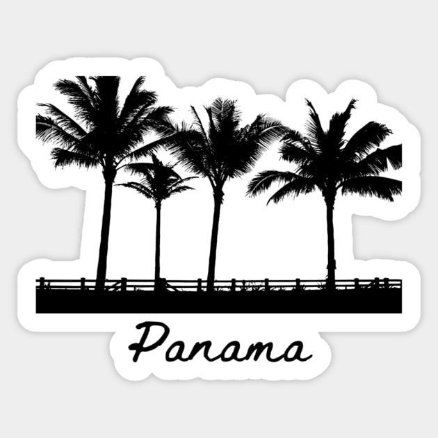 Panama Palm Trees Sticker by julyperson